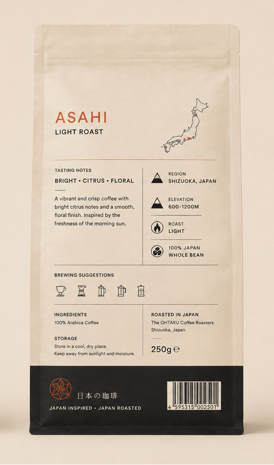ASAHI Light Roast Japanese Specialty Coffee Beans